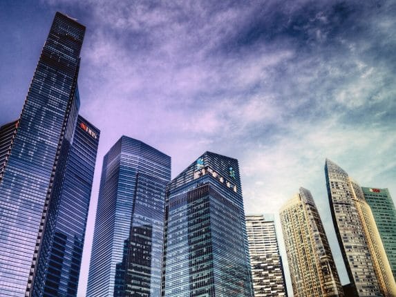 singapore, hdr, marina bay financial centre