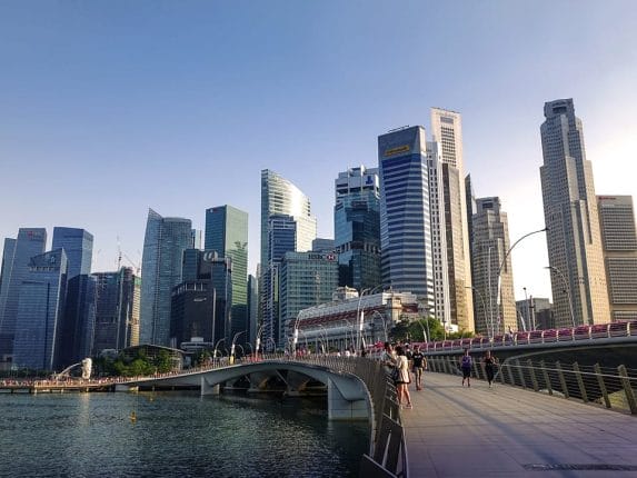 singapore, singapore river, jubilee bridge